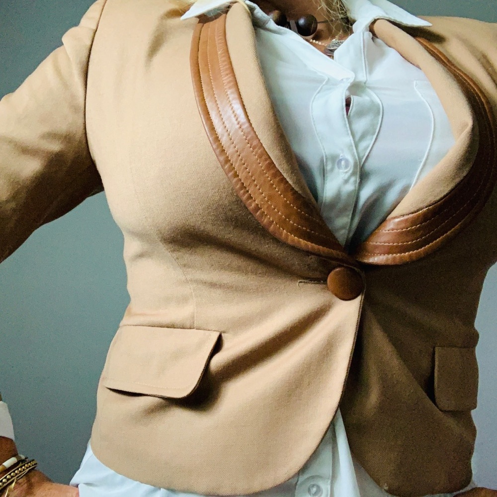 Vintage short length jacket 80s funk